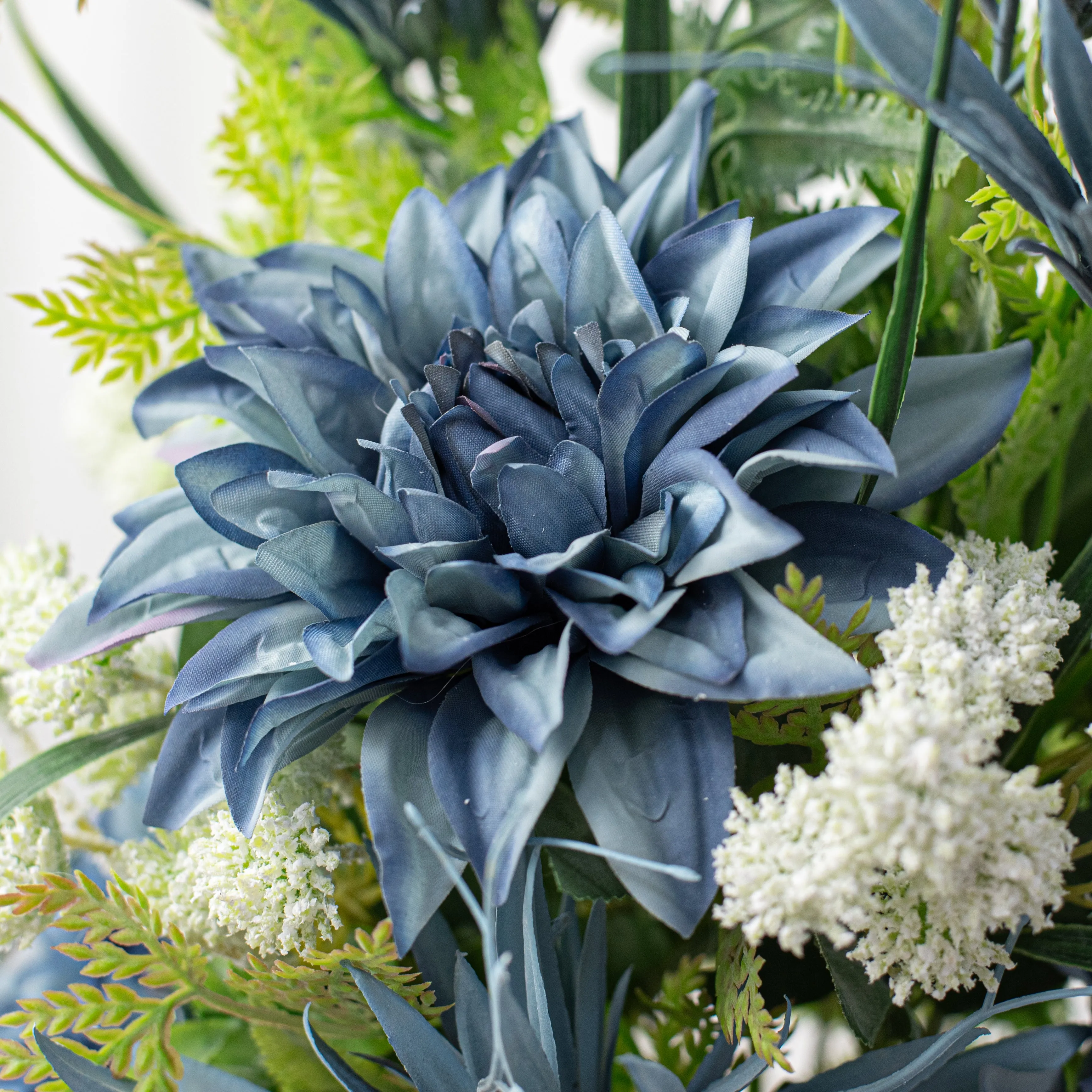 24" Dahlia & Epiphyllum Bush: Dusty Blue