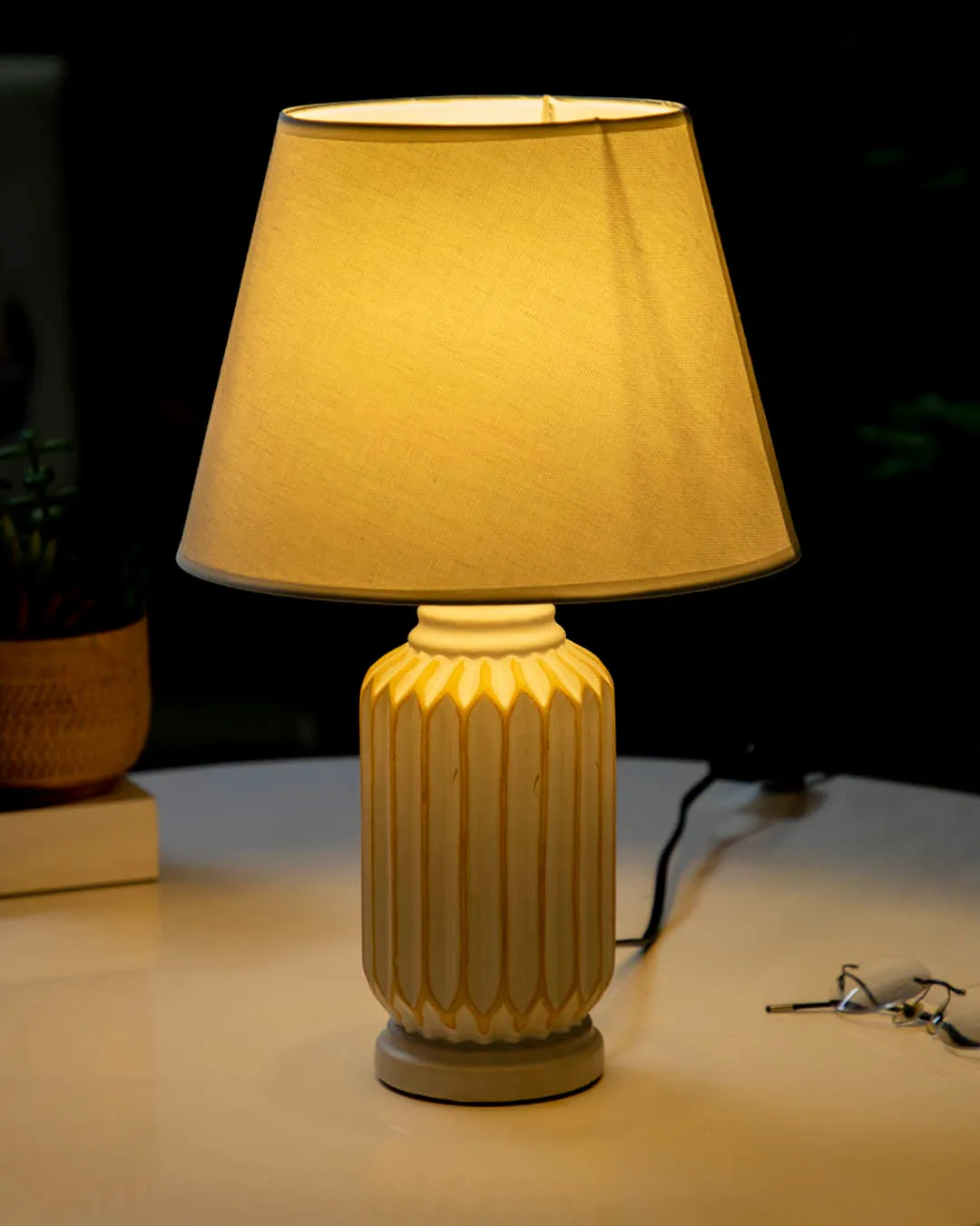 Adainville Table Lamp - White