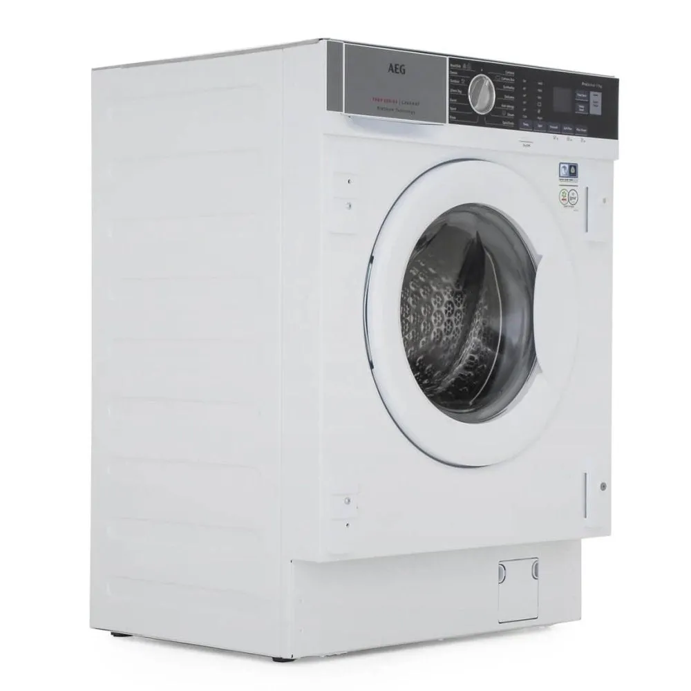 AEG L7FC8432BI Integrated Washing Machine, 8kg Load, 1400rpm Spin - White