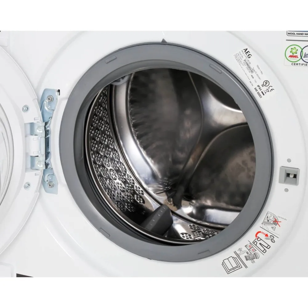 AEG L7FC8432BI Integrated Washing Machine, 8kg Load, 1400rpm Spin - White