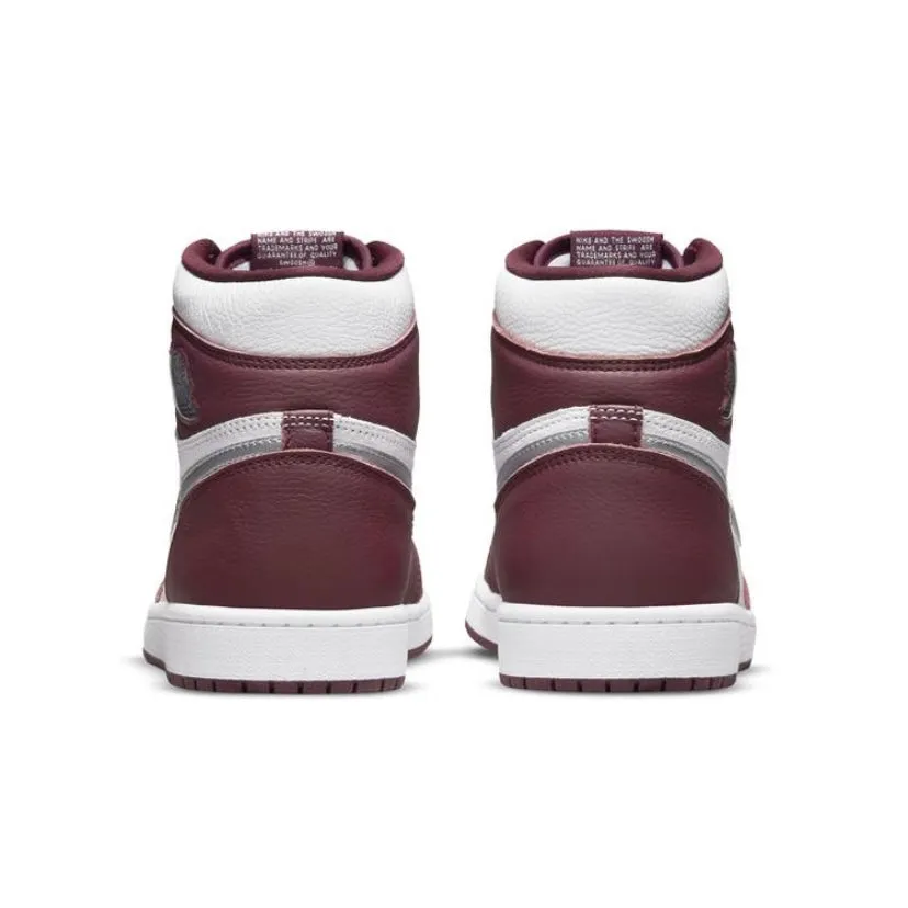 Air Jordan 1 High Retro Bordeaux Metallic Silver White