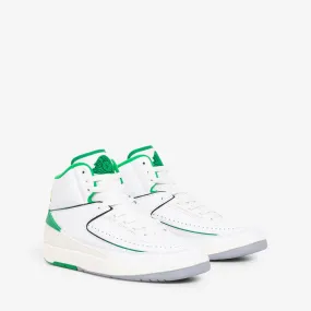 Air Jordan 2 Retro White | Lucky Green | Sail | Lt Steel Grey