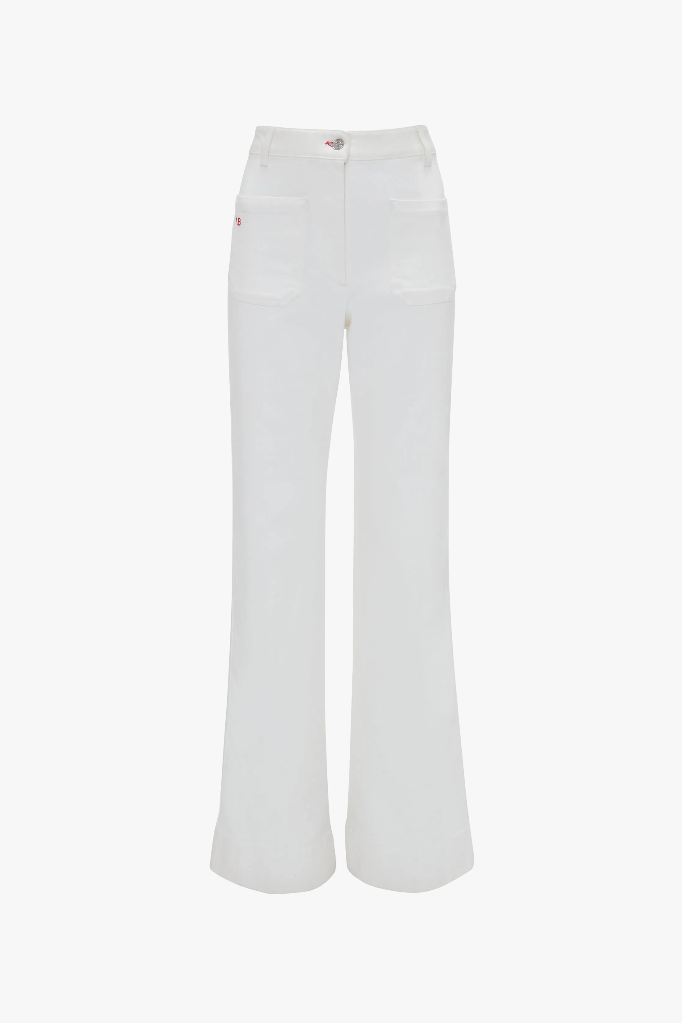 Alina High Waisted Jean In Washed White