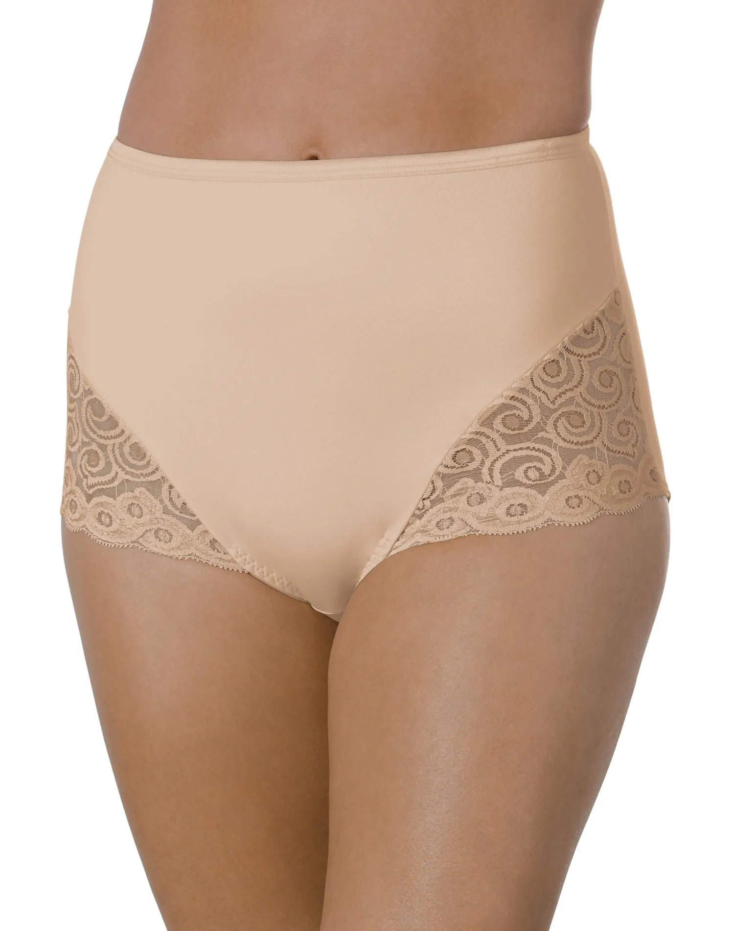 Bali Firm Control Lace Inset Brief 2-Pack - Best-Seller