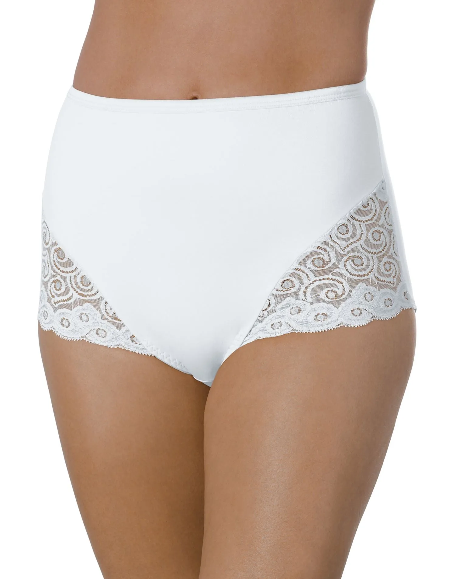 Bali Firm Control Lace Inset Brief 2-Pack - Best-Seller