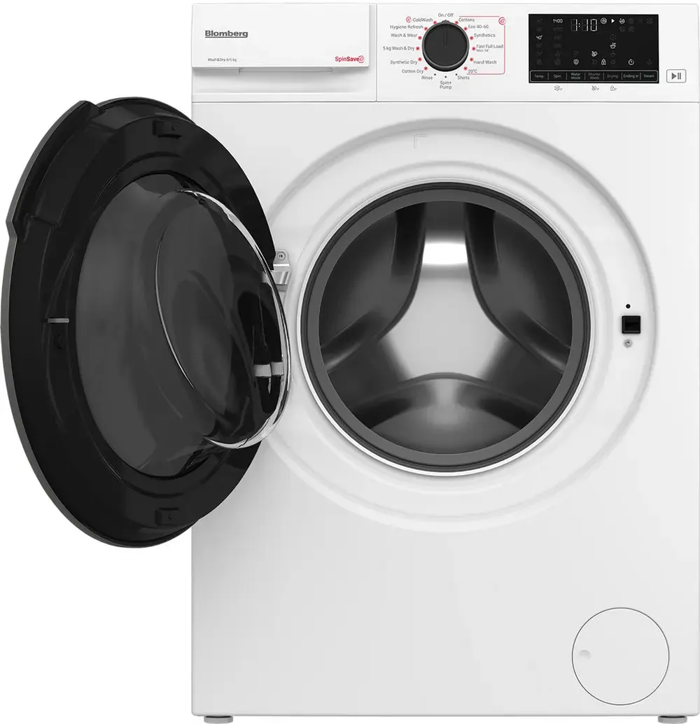 Blomberg LRF854311W 8kg/5kg 1400 Spin RecycledTub Washer Dryer, White