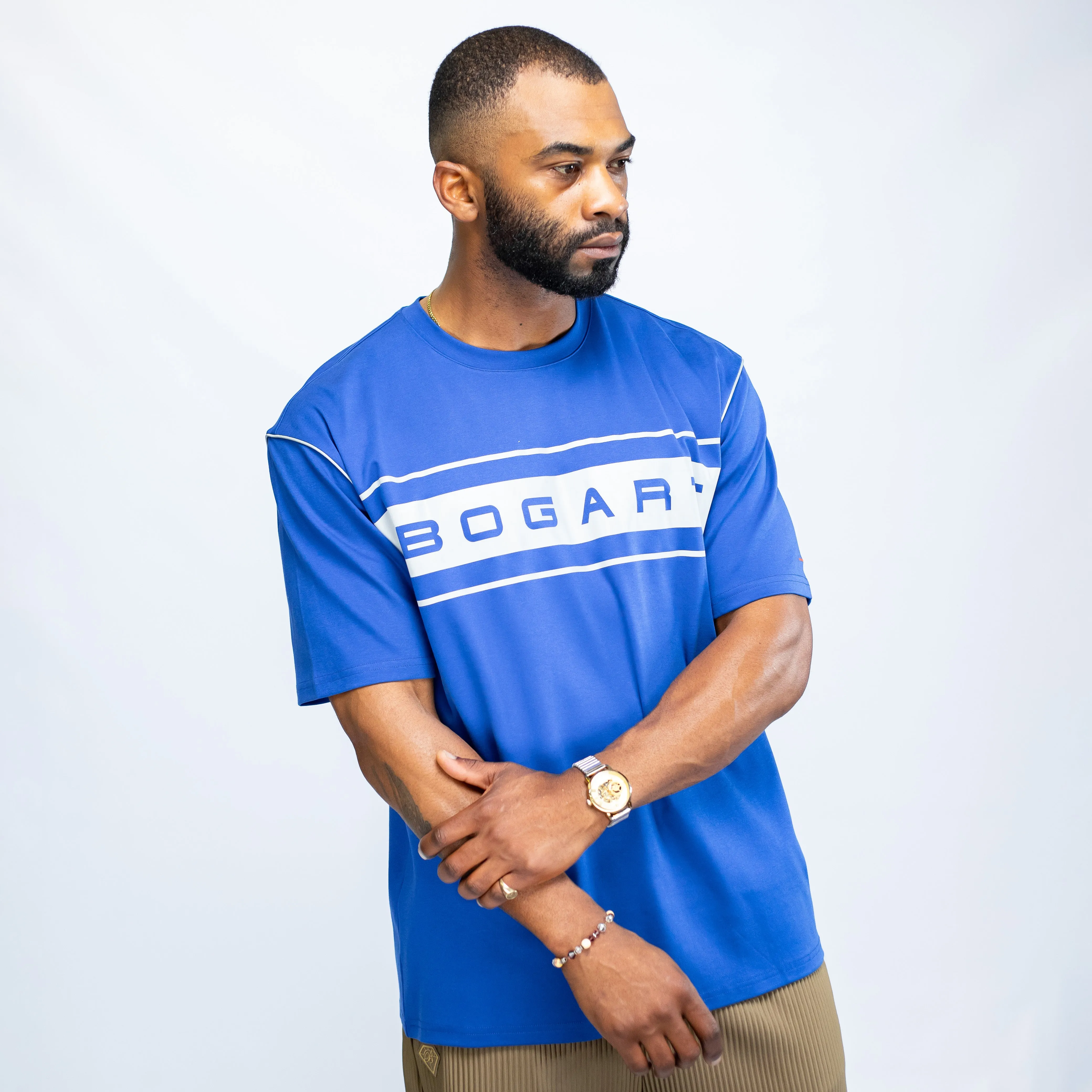 Bogart Beyond Collection Signature Stripe T-Shirt