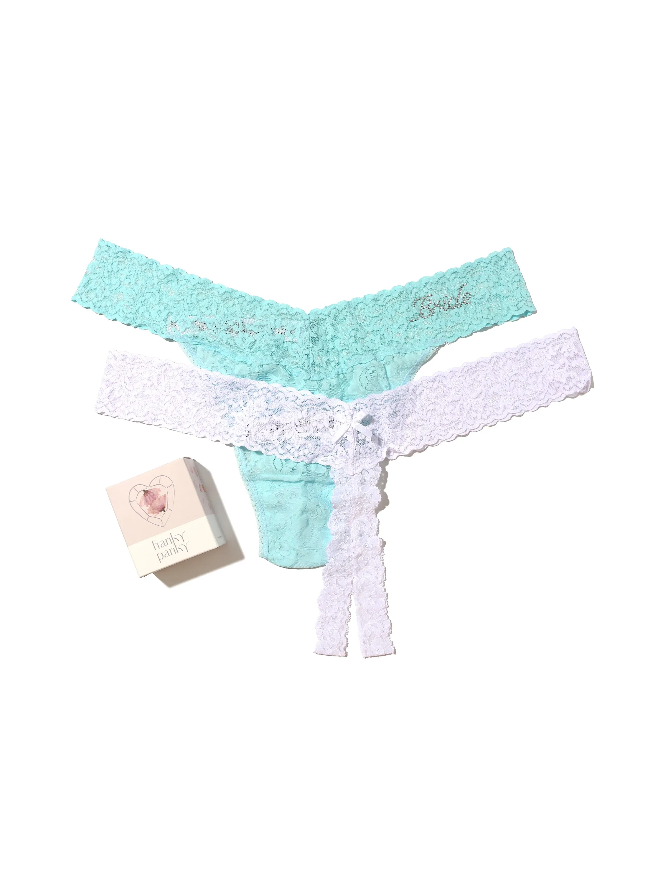 Bridal Naughty and Nice Thong 2 Pack