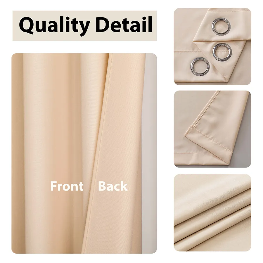 Bryndis Plain Set of 5 Curtains