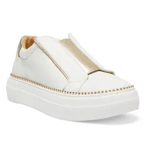 Buffy Sneaker in White Leather