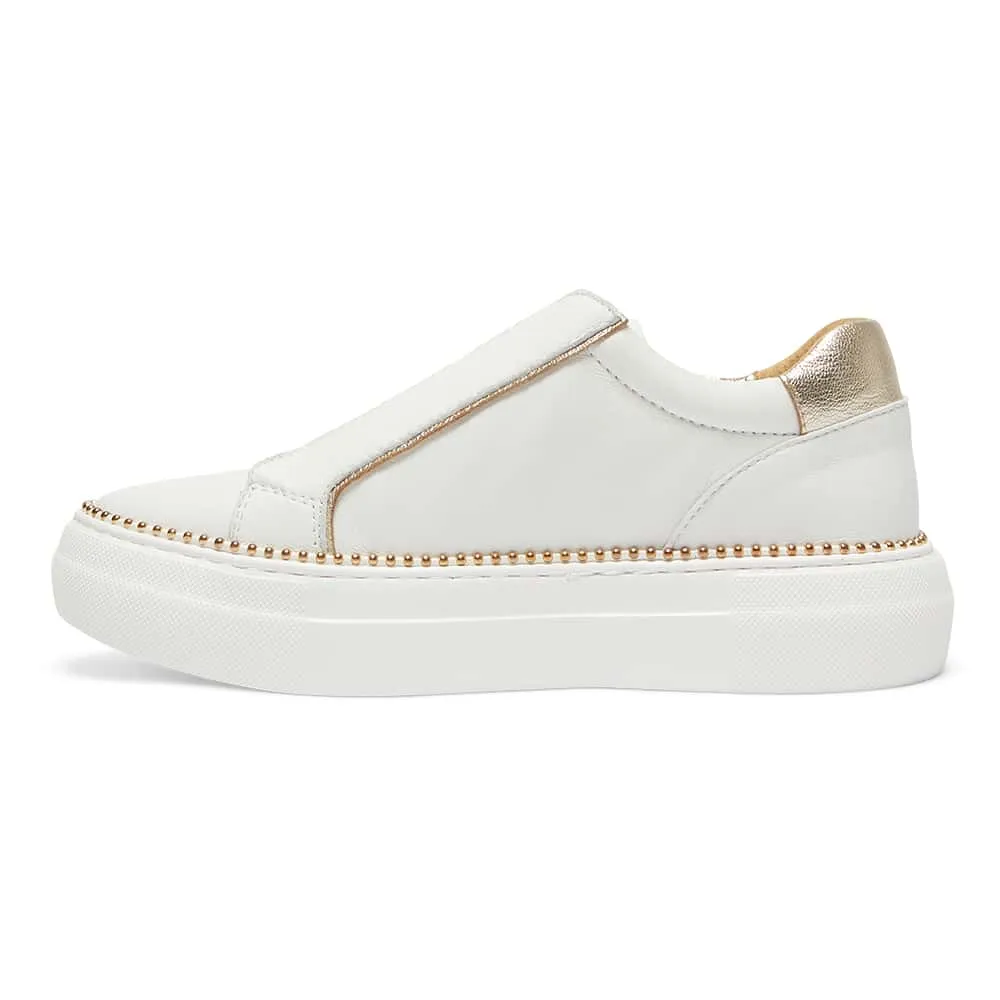 Buffy Sneaker in White Leather