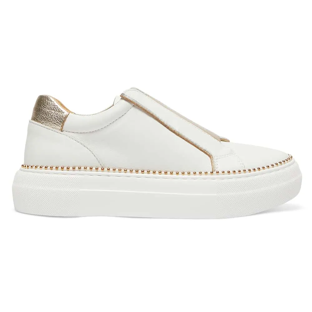 Buffy Sneaker in White Leather