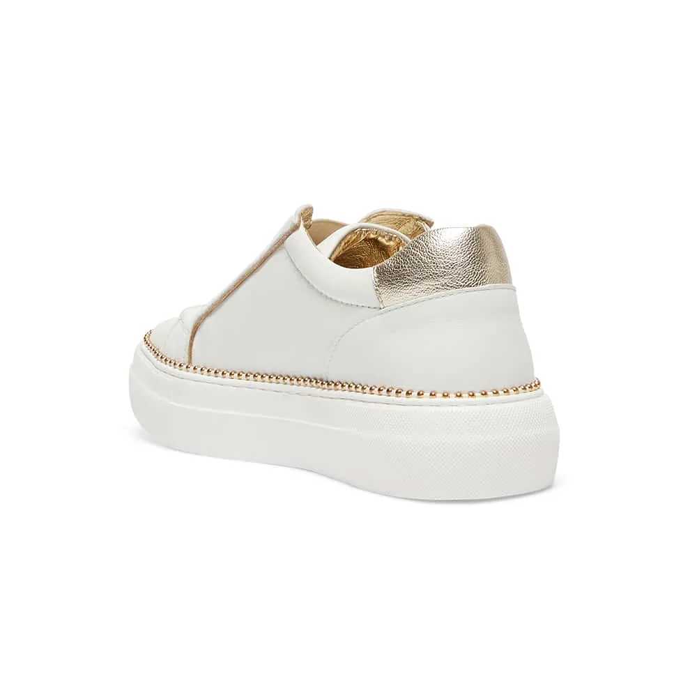 Buffy Sneaker in White Leather