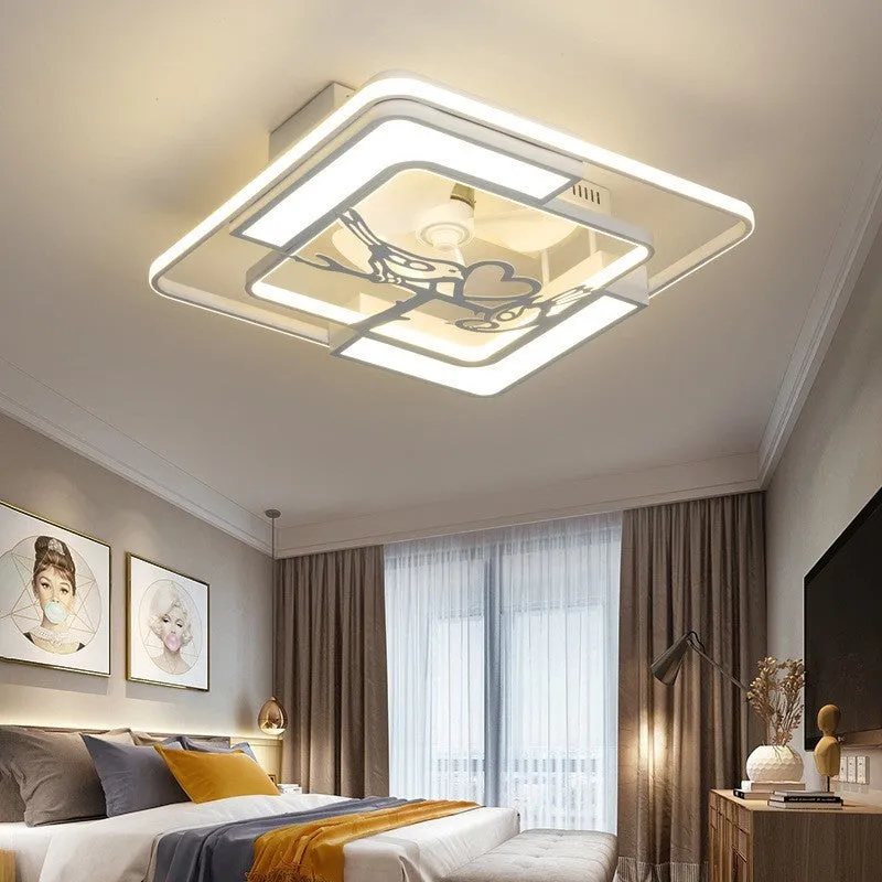 Ceiling Fan Light Thin Living Room Bedroom