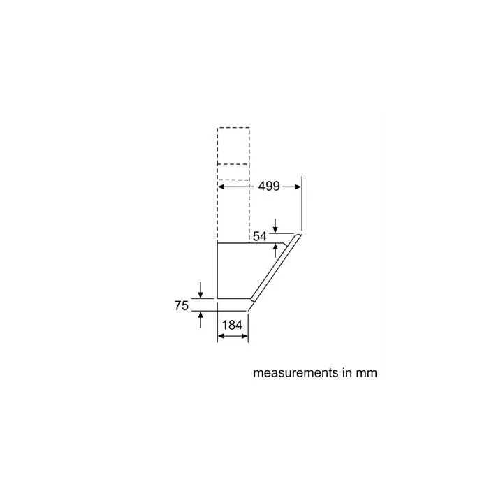 [CLEARANCE] Bosch DWK97JQ60B Hood Wall Mounted Glass, Inclined 730 M3/H,ECO Silence Drive, Perfect Air Sensor 90 cm