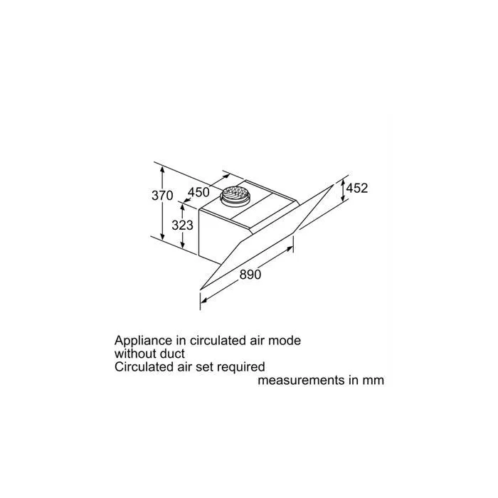 [CLEARANCE] Bosch DWK97JQ60B Hood Wall Mounted Glass, Inclined 730 M3/H,ECO Silence Drive, Perfect Air Sensor 90 cm