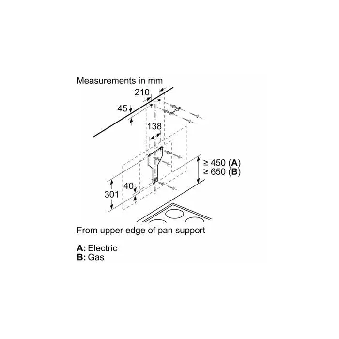 [CLEARANCE] Bosch DWK97JQ60B Hood Wall Mounted Glass, Inclined 730 M3/H,ECO Silence Drive, Perfect Air Sensor 90 cm