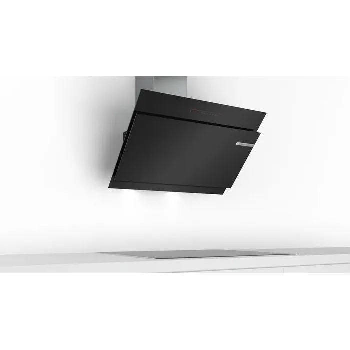 [CLEARANCE] Bosch DWK97JQ60B Hood Wall Mounted Glass, Inclined 730 M3/H,ECO Silence Drive, Perfect Air Sensor 90 cm