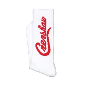 Crenshaw Socks - White/Red