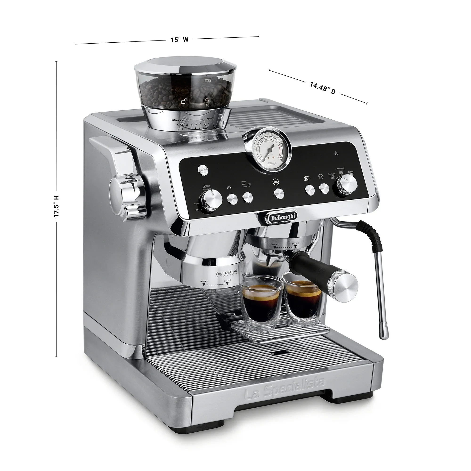 De'Longhi La Specialista Prestigo Sensor Grinding, Milk Frothing Espresso Machine (EC9355M)