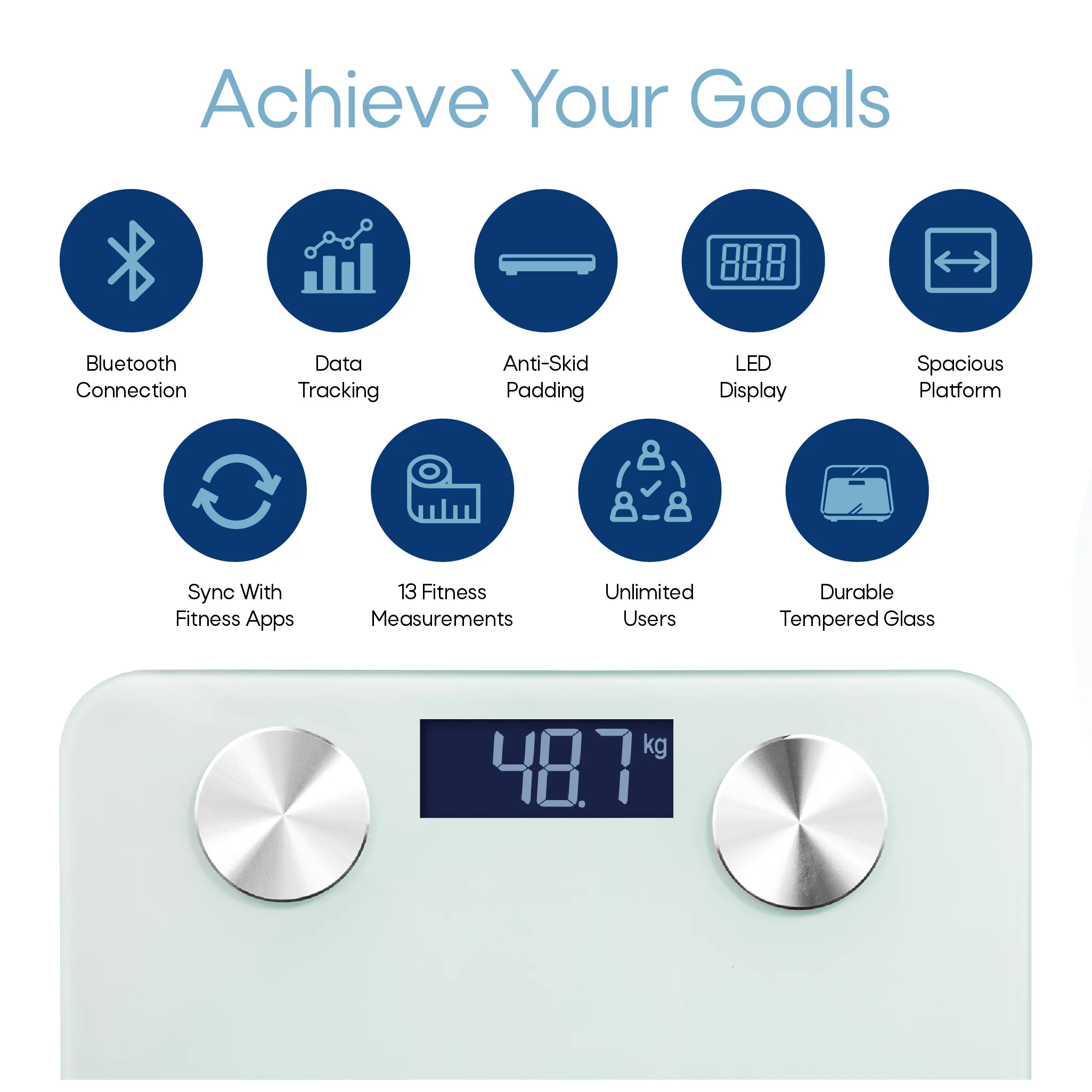 Digital Weight Machine - Tracks health progress daily!