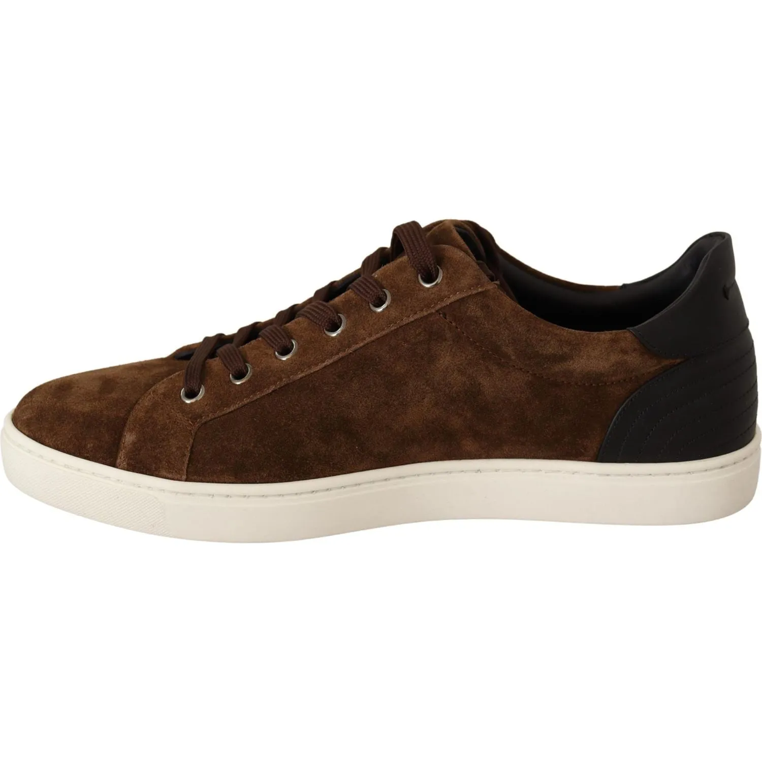 Dolce & Gabbana Elegant Leather Casual Sneakers in Brown