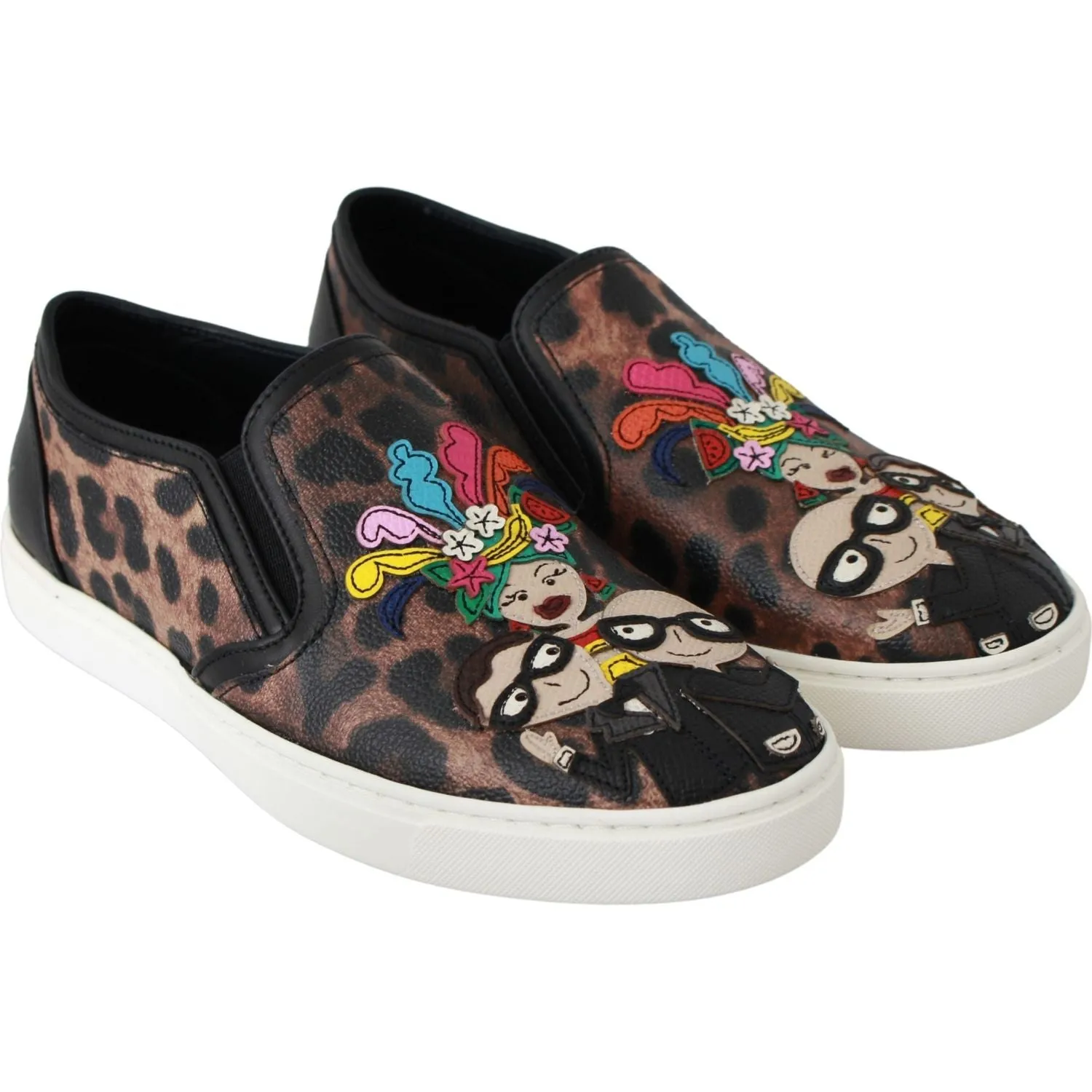 Dolce & Gabbana Elegant Leopard Print Loafers for Sophisticated Style