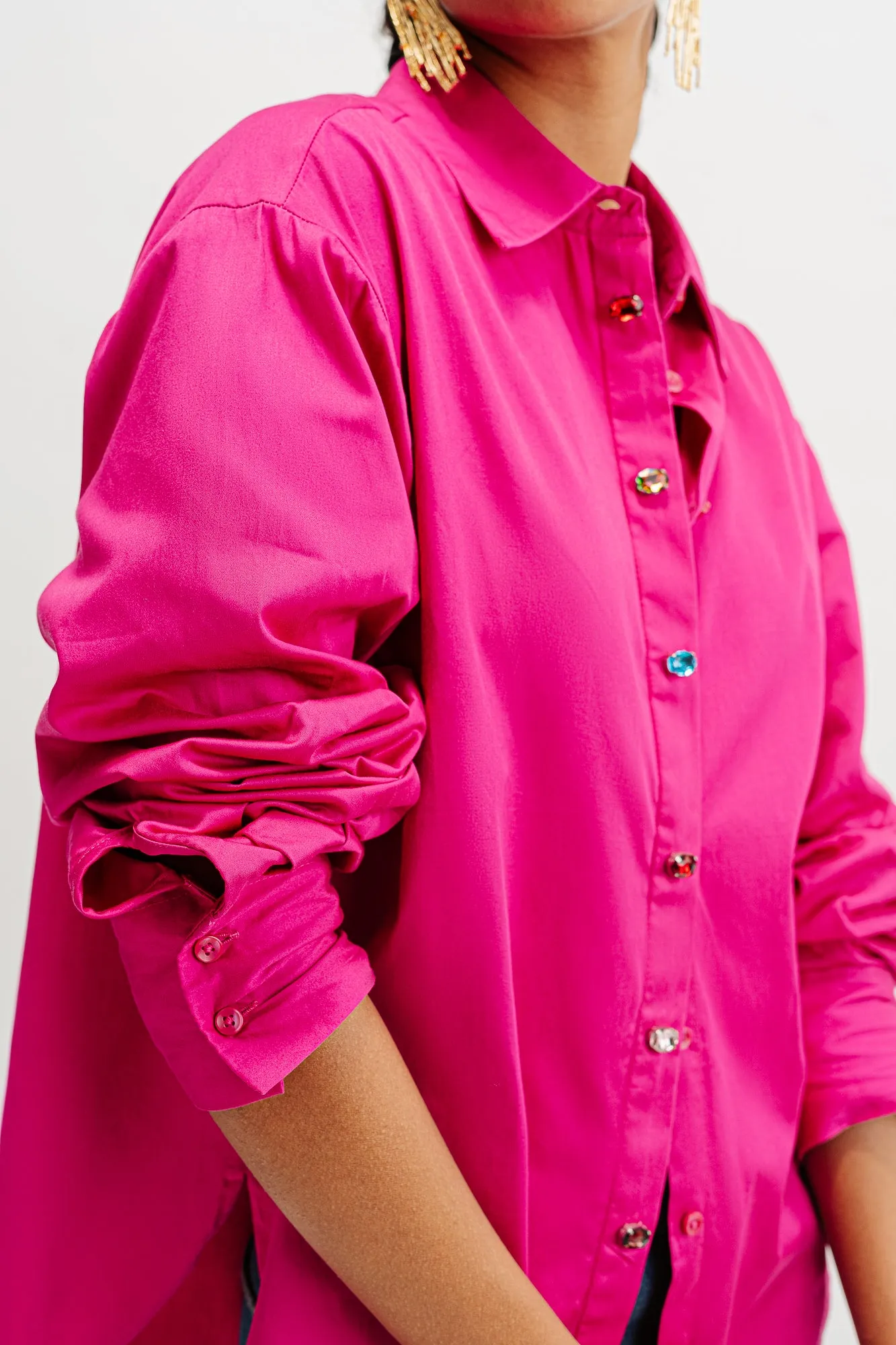 Embellished Pink Shirt