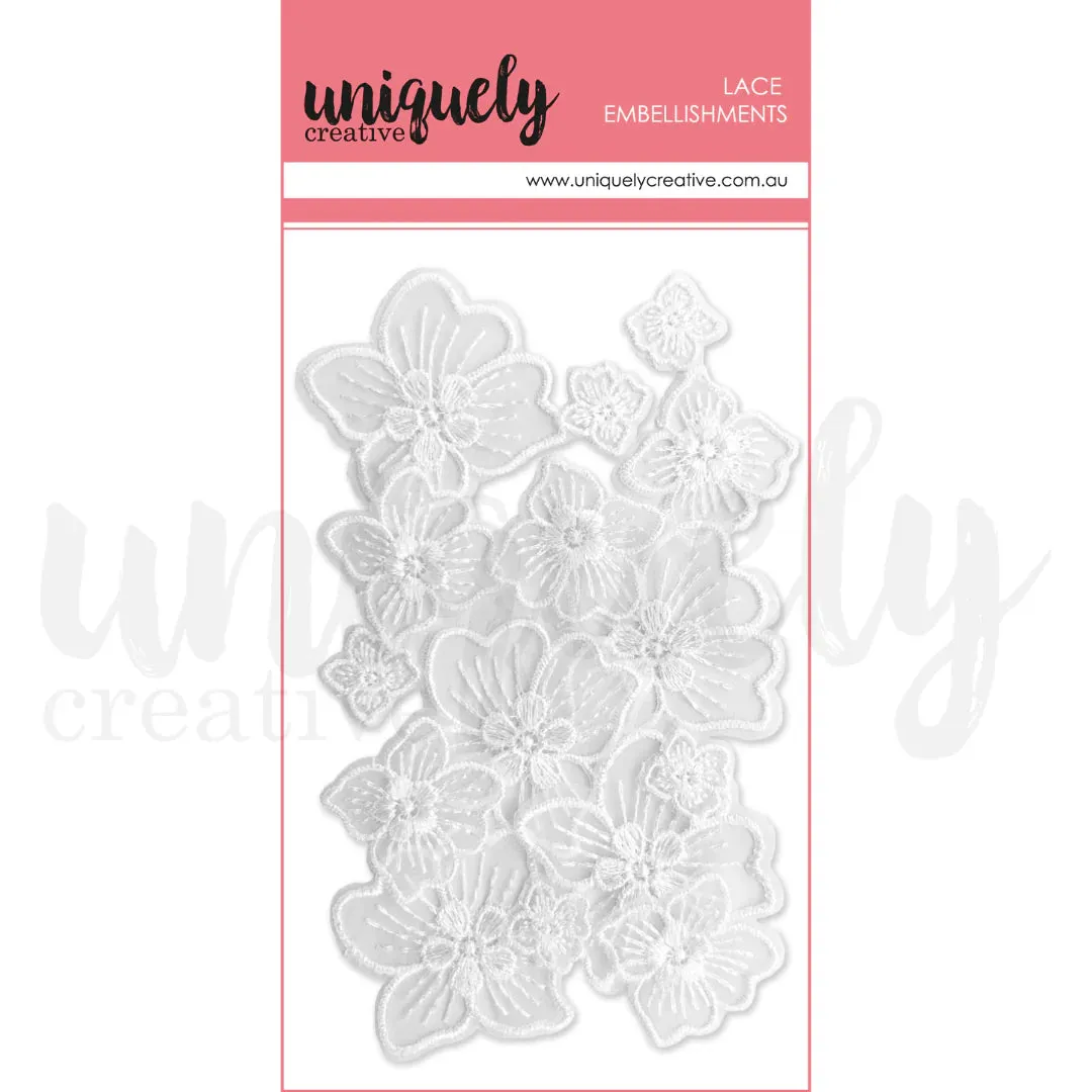 ENCHANTING LACE PIECES BY UNIQUELY CREATIVE - 6PK