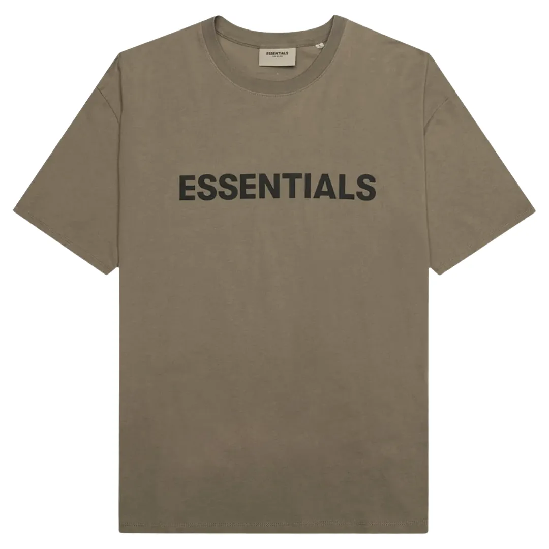 Fear of God Essentials Short-Sleeve Tee 'Taupe' Front Logo (SS22)