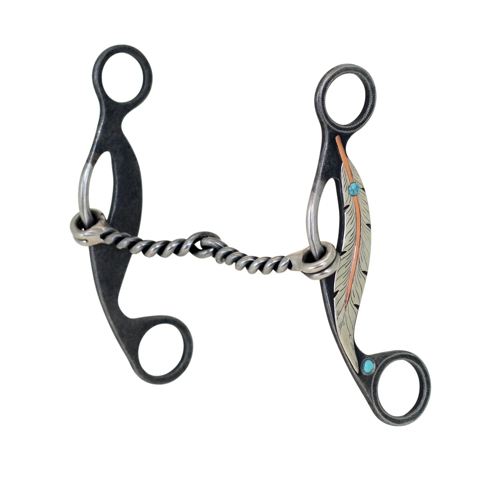 Feather Twisted Snaffle Gag