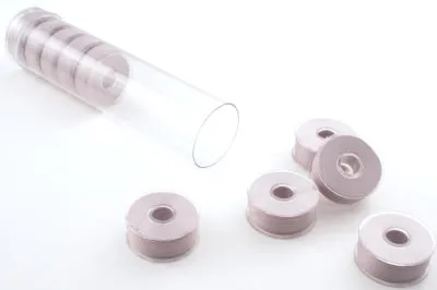 Fil-Tec Clear-Glide Plastic Sided Machine Embroidery Bobbins Style A/Class 15 - Tubes of 8 Bobbins