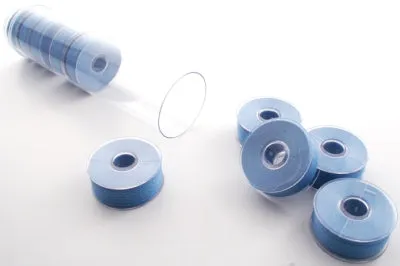 Fil-Tec Clear-Glide Plastic Sided Machine Embroidery Bobbins Style A/Class 15 - Tubes of 8 Bobbins