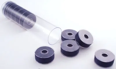 Fil-Tec Clear-Glide Plastic Sided Machine Embroidery Bobbins Style A/Class 15 - Tubes of 8 Bobbins