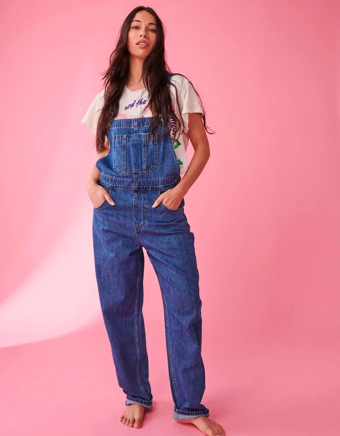 Frida Overalls Mid Blue