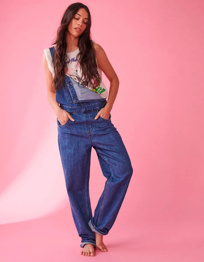 Frida Overalls Mid Blue