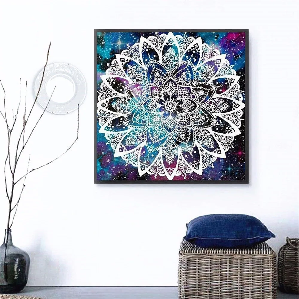 Full Square/Round Drill Rhinestones | Mandala Diamond Painting Kit | Abstract Diamond Embroidery