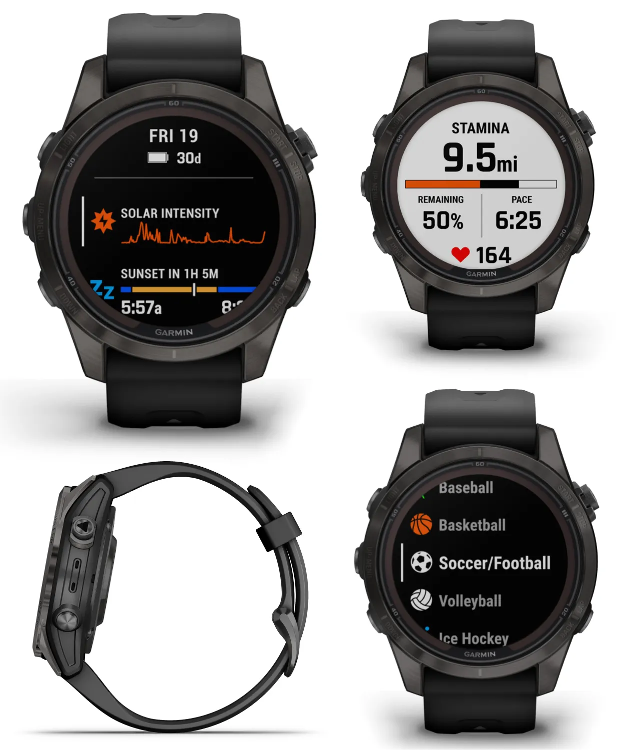 Garmin Fenix 7 Pro Solar Series Multisport GPS 42/47/51 mm Smartwatch