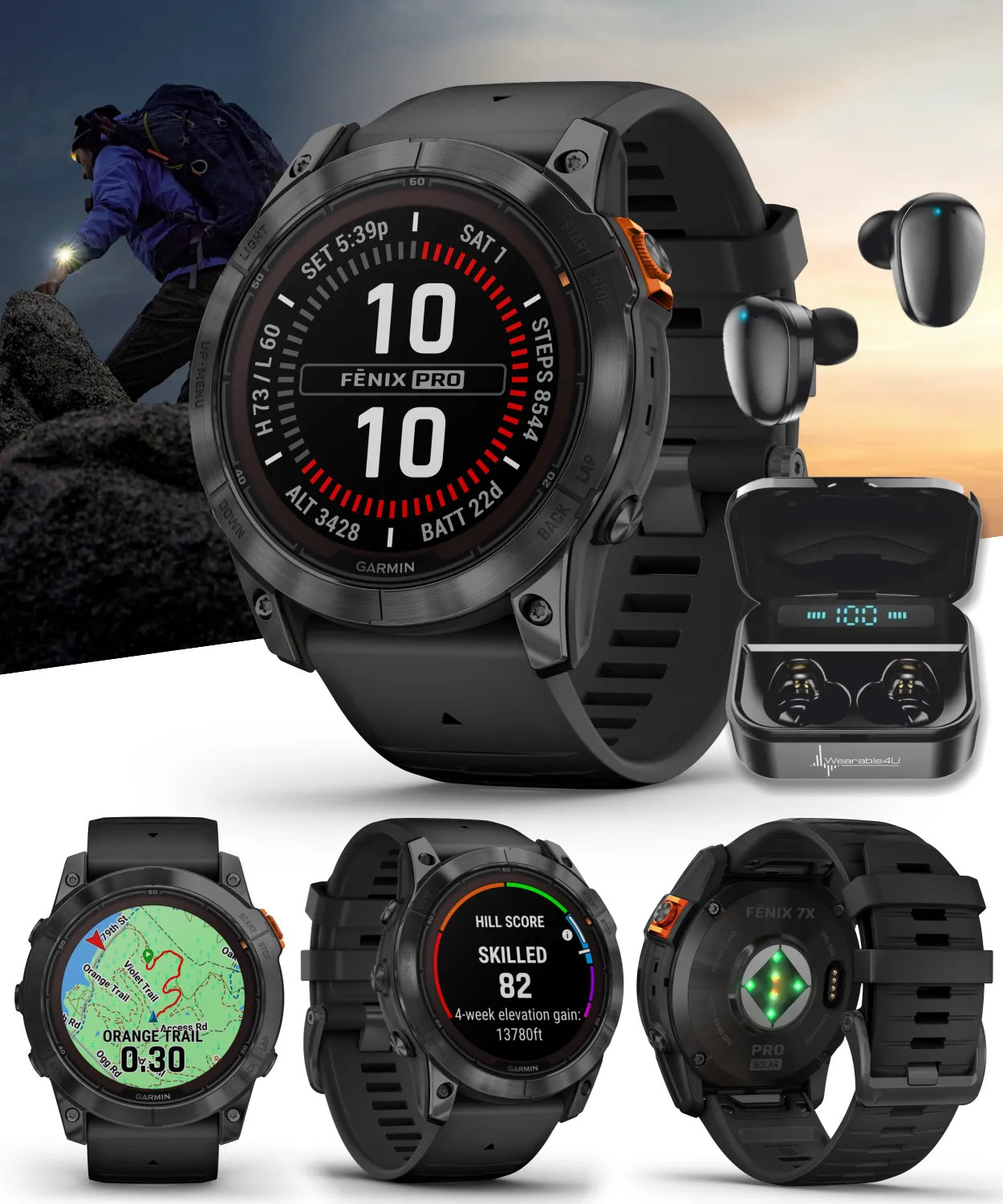 Garmin Fenix 7 Pro Solar Series Multisport GPS 42/47/51 mm Smartwatch