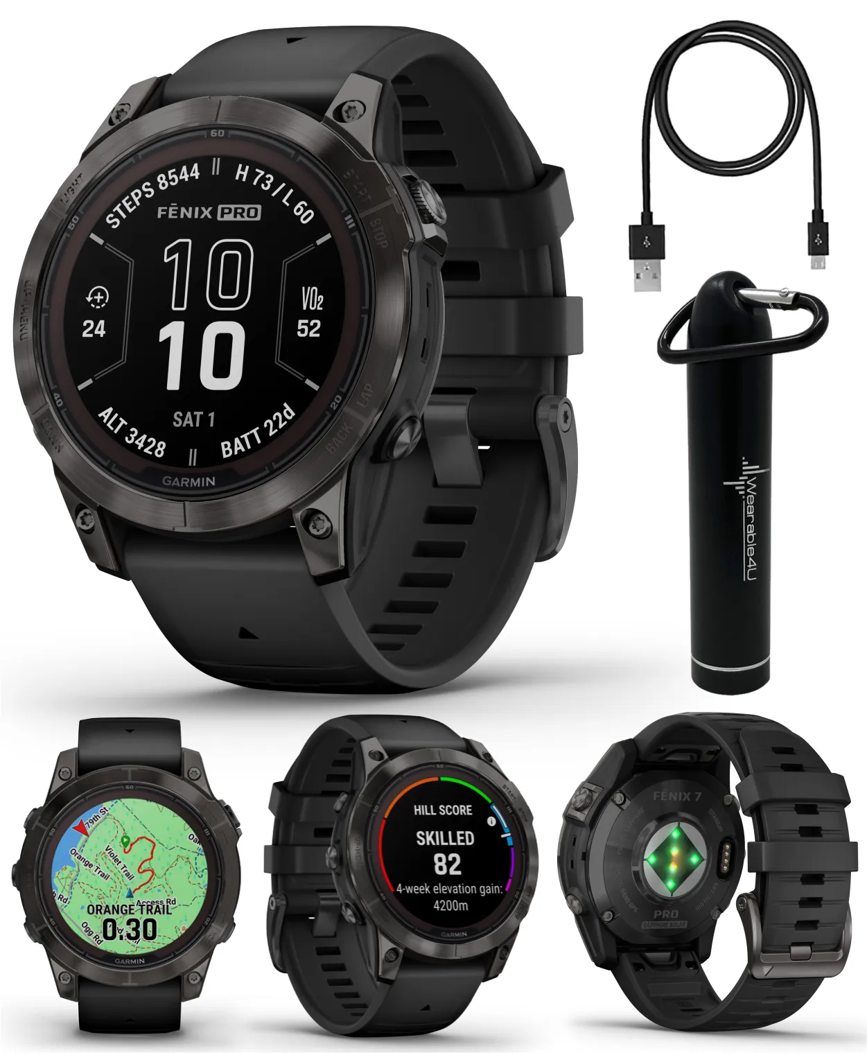 Garmin Fenix 7 Pro Solar Series Multisport GPS 42/47/51 mm Smartwatch