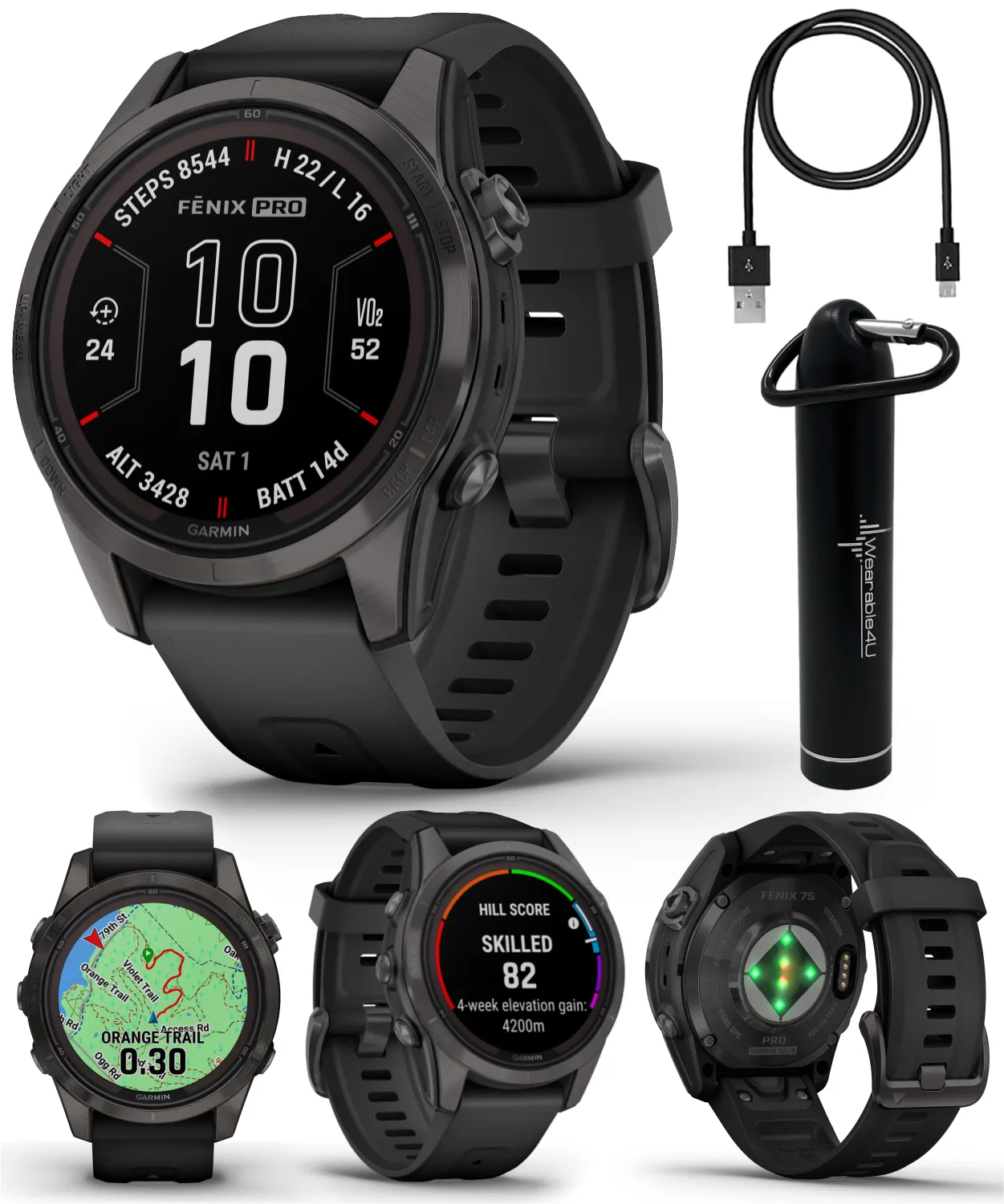 Garmin Fenix 7 Pro Solar Series Multisport GPS 42/47/51 mm Smartwatch