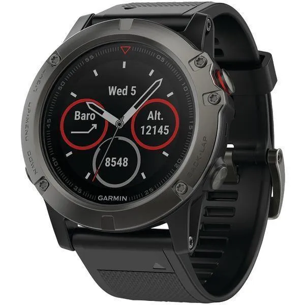 Garmin(r) 010-01733-00 Fenix(r) 5x 51mm Multisport Gps Watch Sapphire Edition With Maps