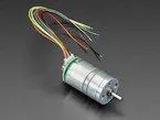 Geared DC Motor with Magnetic Encoder Outputs - 7 VDC 1:20 Ratio