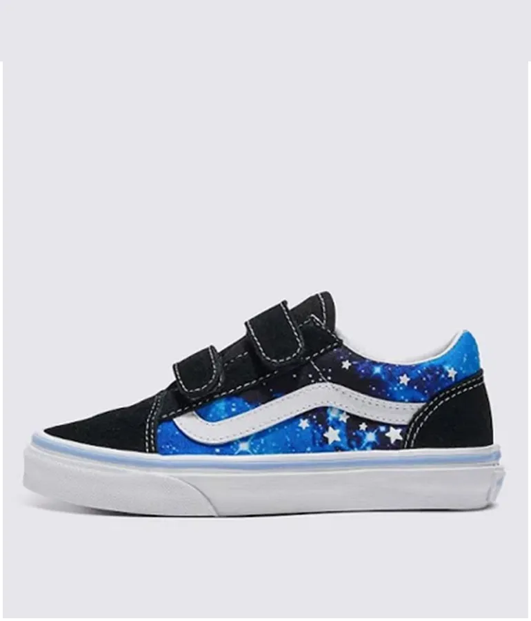 Kid's Old Skool V Glow Galaxy Black/Blue