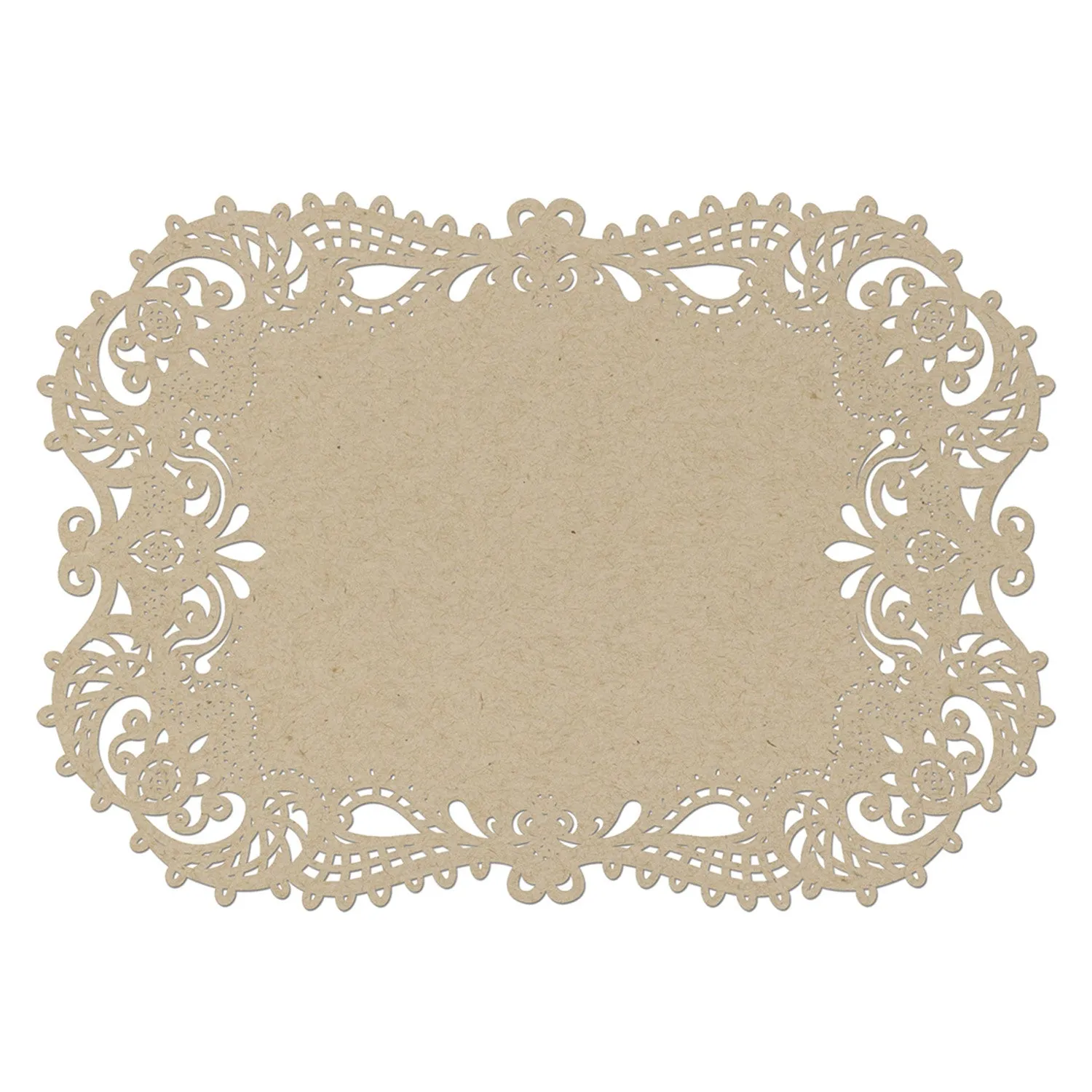 Lace Like Laser-Cut Filigree Wedding Placemat (Packs of 12)