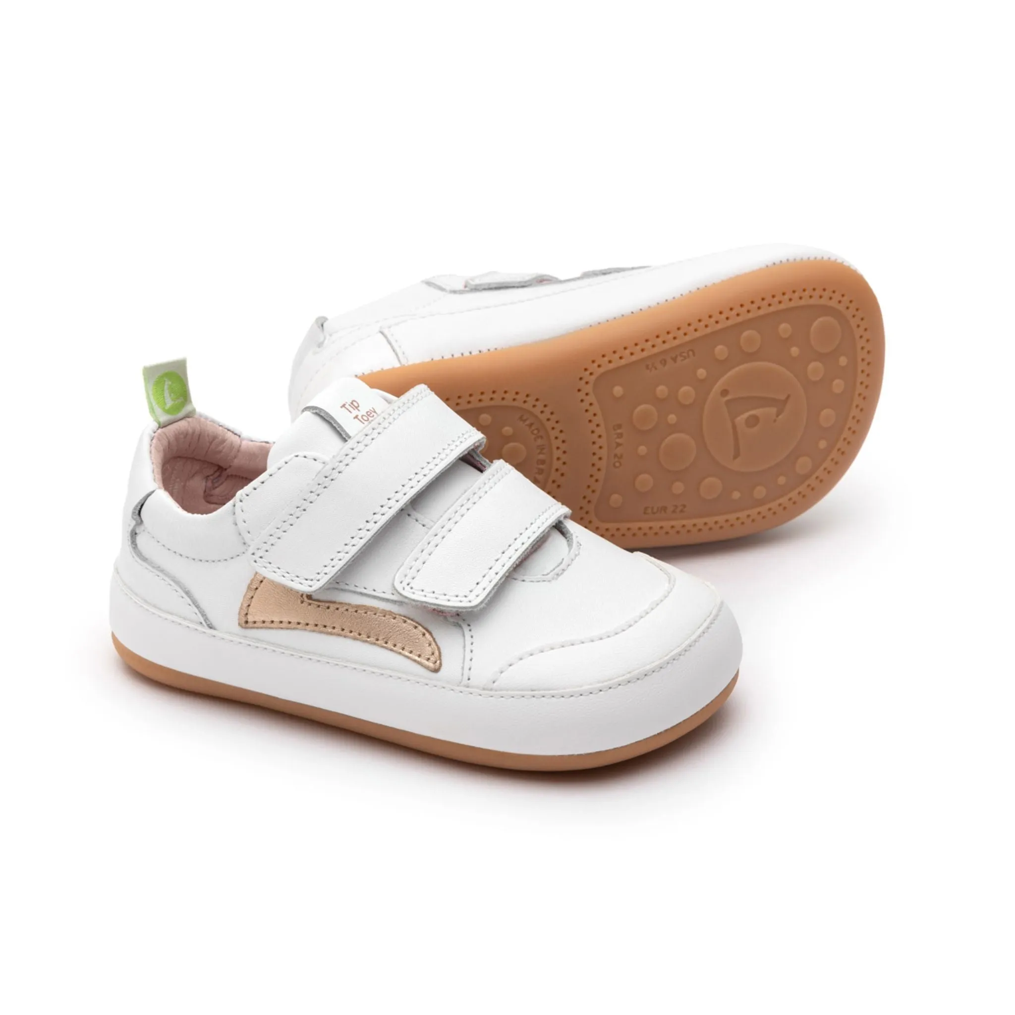 Landy Sneakers - White / Metallic Salmon (Baby)