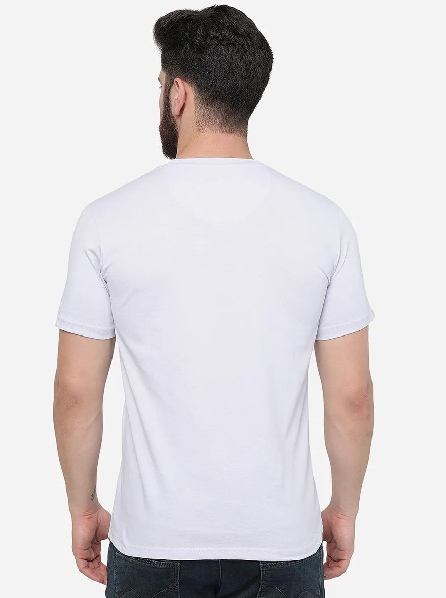 Light Purple Solid Slim Fit T-Shirt | JadeBlue