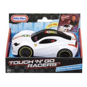 Little Tikes Touch 'N' Go Racers Vehicle - White Sports Car Toy Car for Kids