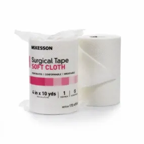 Medical Tape McKesson Cloth 4 Inch X 10 Yard White NonSterile Count of 1 By McKesson