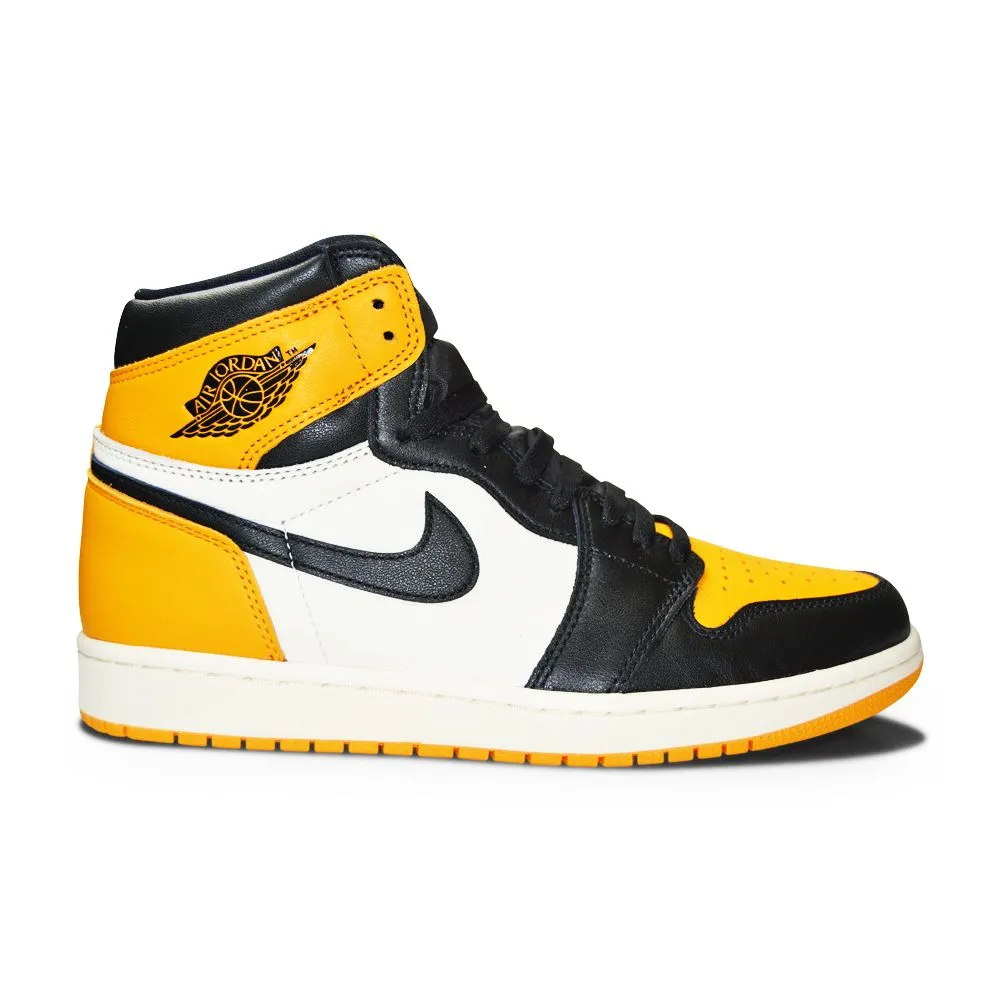 Mens Nike Air Jordan 1 Retro  High OG "Taxi" - 555088 711 -Taxi Black Sail